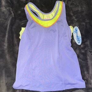 Lucky in Love Lime and Lavender Tank